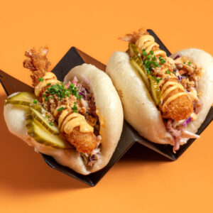 3. Bao Bun με Παναρισμένες Γαρίδες