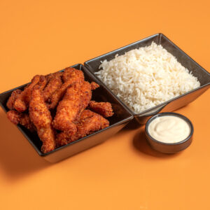 3. Japanese Chicken with Steamed Rice